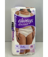 Always Discreet for Sensitive Skin Maximum Size Large 14-20 Underwear 24... - $535.62 MXN