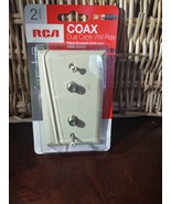 RCA Coax Dual Cable Wall Plate 2 Jack&#39;s - $17.68 CAD