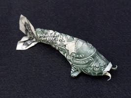 KOI FISH Money Origami - Dollar Bill Art Cash Gift - £23.94 GBP