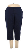 NANETTE LEPORE Flat front In The Moment Sz 26W Navy Blue Crop Capri Pant  - $37.21