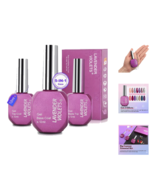 Lavender Violets Nail Extension Kit Base,Top &amp;Matte Coat UV Gel,Decorati... - £7.90 GBP