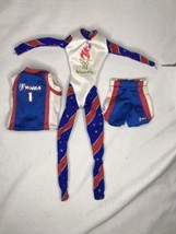 Mattel Barbie Sports Outfits 1996 Atlanta Olympic Leotard WNBA Jersey &amp; ... - $6.93