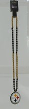 RCO INdustries NFL Pittsburgh Steelers Black Gold Sports Beads Medallion - $12.59