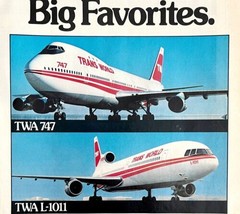 TWA Airlinesv747 L-1011 Planes 1980 Advertisement Vintage Aviation DWEE24 - £23.91 GBP