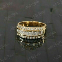 2.00Ct Princess Cut Diamond Engagement Wedding Band Ring 14k Yellow Gold Finish - £74.88 GBP