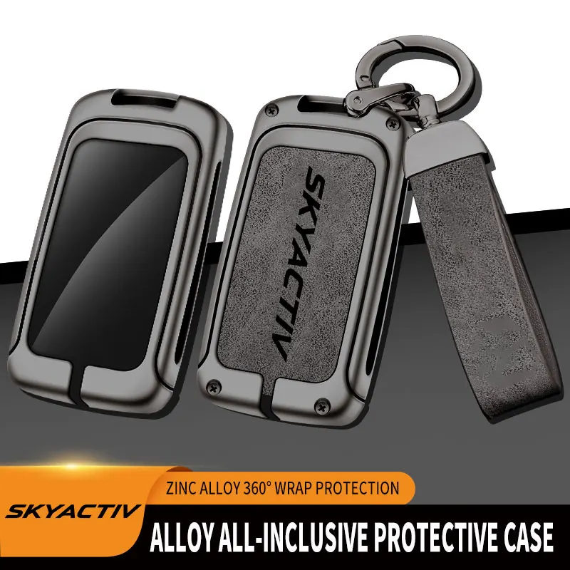 Zinc Alloy Car Key Case Skyactiv For Mazda 3 2 6 CX3 CX5 CX30 CX8 CX9 MX... - $25.16