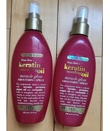 OGX Keratin Smoothing Oil Frizz Free Miracle Gloss Smoothing Spray 6.8oz... - £21.67 GBP