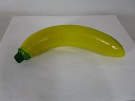 Vintage Murano Style Yellow Banana Glass Fruit Hand Blown MCM Art Decor/Kitchen - £9.17 GBP