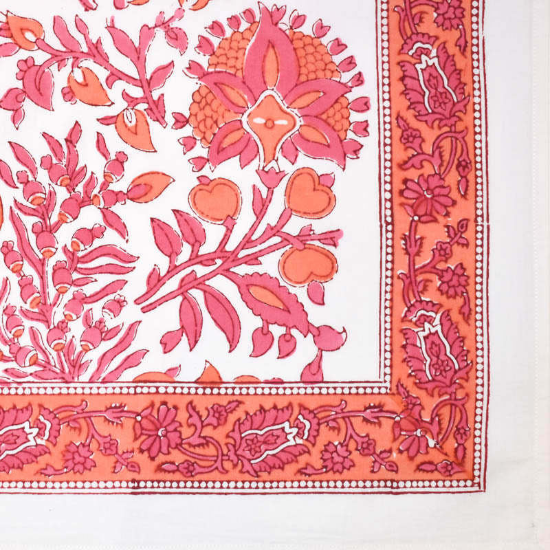 Berry Buta Hand Block Printed Tablecloth - $165.87+