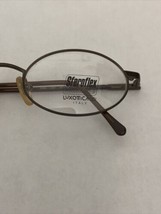 VTG New Luxottica Sferoflex 2065 Brown Oval Eyeglass Flex Frame 47-19-130 - £27.73 GBP