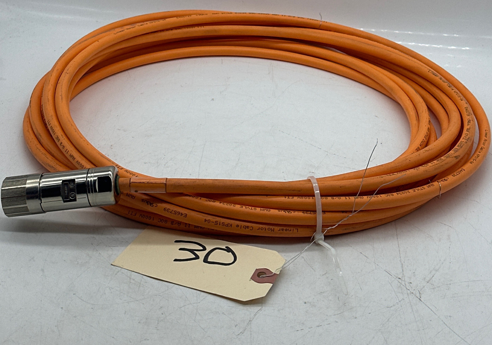 LinMot KPS15-04-…/G-10 Linear Motor Cable, 1000V 30Ft  150-2376  - $83.50