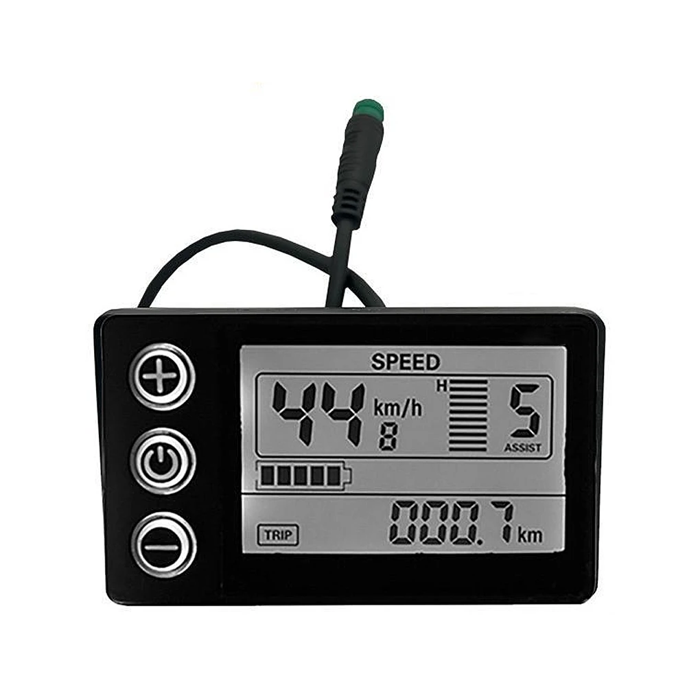 Electric Bicycle LCD Display Panel Speeder Screen Scooter Controller Handlebar R - £139.01 GBP
