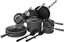 Ninja Foodi Never Stick 14-Piece Cookware Set, Nonstick, Oven Safe to 500°F Gray - £231.86 GBP