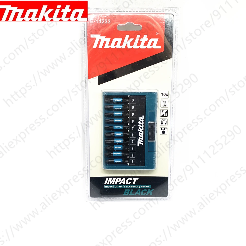 Makita 50MM 1/4&quot; Magnetic bit PH1 PH2 PH3 T15 T20 T25 bits set E-14233 E... - £62.09 GBP