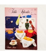 Table Splendor Cross Stitch Placemat Bread Covers Napkins Bea Chris 1993... - £12.06 GBP