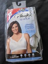 Playtex 18 Hora Sujetador 42DD Blanco sin Etiqueta Alambres Hombro Cómod... - $18.70