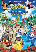 Pokemon Season 21-25 Vol.1-245 Complete Anime DVD [English Dub] [Free Gift] - £51.67 GBP