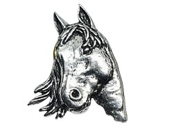 Horse Pin Badge Brooch Racing Nature Pewter Badge Partnership Lapel Unis... - £6.20 GBP