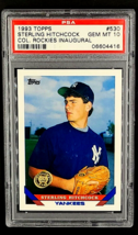 1993 Topps Colorado Rockies Inaugural #530 Sterling Hitchcock RC PSA 10 POP 1 - £53.48 GBP