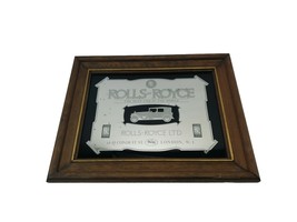 1920s Rolls-Royce Best Car in the World Mirror Wood Wall Hanging Vintage - $370.49 MXN