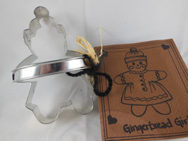 Ann Clark Gingerbread Girl Cookie Cutter with Handle and Recipe Tag 5&quot; - £2.16 GBP