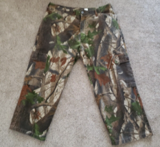 Walls Realtree Hardwood Camo Cargo Hunting Pants Mens Size 38x24.5 Measured - $18.43