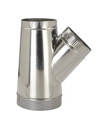 GAF Master Flow 6 in. x 6 in. x 6in. Wye Joint 30 Gauge Galvanized Steel - $24.57 CAD