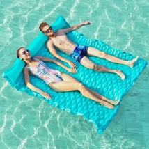 Giant Inflatable Floating Mat - Pool Float Lake Float Raft Lounge Floati... - £15.45 GBP