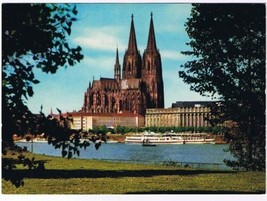 Germany Postcard Cologne Cathedral Rheinpark - $2.10