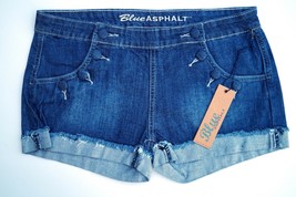 Juniors Blue Asphalt Denim Shorts Size : 13 - £5.39 GBP