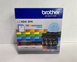 OEM Genuine Brother LC404 3PK Cyan Magenta Yellow Ink Cartridges - J1205... - £20.00 GBP