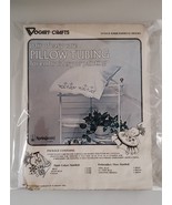 Stamped 2 Pillow tubing 1977 Embroidery Painting Daisies and Crosses 8300B - £13.43 GBP