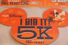 New 2017 runDisney Marathon Car Magnet 5 K I Did It! Fall Feast Challenge - £14.93 GBP