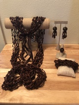 10 Strand 66" In Length Koa Seed Lei Set,Hawaiian Wear,Aloha Wear,Vintage Jewels - $120.00