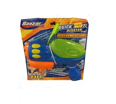 BANZAI QUICK SHOT BLASTER EASY PUMP ACTION DUAL-STREAM BLASTING UP TO 23 FT - $5.50