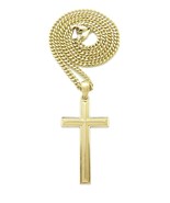 New Holy Cross Pendant 18&quot;,20&quot;,24&quot; Box, Rope, Cuban Chain Necklace XSP800 - $17.05