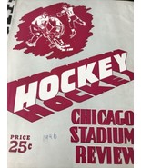 Toronto Maple Leafs vs Chicago Black Hawks Hockey Program Feb 3 1946 Bar... - $39.86 CAD