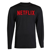 Netflix Movie T Shirt Funny Humor Movie Night Netflix and Chill Long Selevees S  - £14.95 GBP