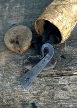 Steel fire striker handforged - $365.56 MXN