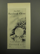 1951 Haviland &amp; Co China Ad - Since 1842 Haviland China - £14.54 GBP