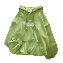 Women Hoodie Young Letter Print Hooded Sweatshirts Drawstring Loose Pullover Spr - £57.90 GBP