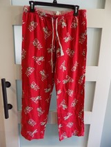 Aero Christmas Red Bulldog Pajama Pants Size S Women&#39;s EUC - £15.46 GBP
