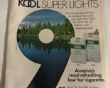 vintage Cool Super Lights Cigarettes Print Ad Advertisement 1978 - £7.88 GBP