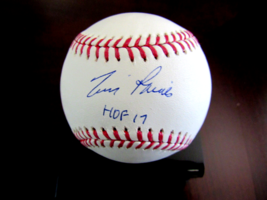 Tim Raines Hof 17 Expos White Sox Wsc Yankees Signed Auto Oml Baseball Jsa Mint - £93.44 GBP