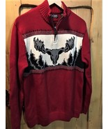 Chaps Ralph Lauren 1978 Moose Sweater Size Large - $35.00