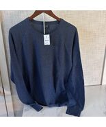 J Crew Sweater 100% Cotton Blue Crew Neck Men’s Size Large New! T - $29.69