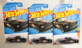 HOT WHEELS 63 Studebaker Champ Pickup Black Lot of 3 NEW 2022 - £7.64 GBP