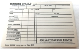 Wabash Railroad 1960 Ticket Sales Booklets Securing Passenger Space Unused - £15.14 GBP