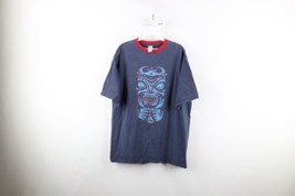 Vintage Gap Mens Size XL Faded Monster Face Short Sleeve T-Shirt Blue Cotton - £27.02 GBP