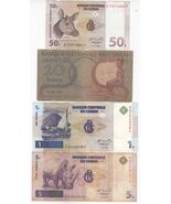 Congo, 1, 5, 20 Francs, Y 50c, National Bank of Congo, Mixed Condition, ... - $41.53